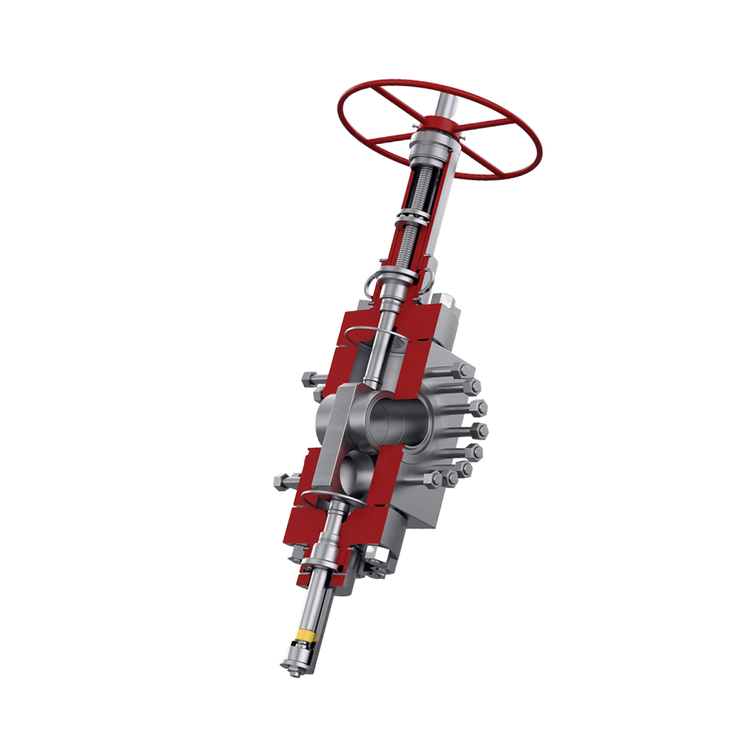 Manual Frac Valve Interior Side View